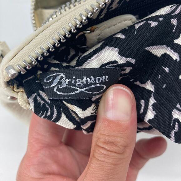 Brighton small cream and yellow trim crossbody - Picture 10 of 12